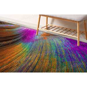 Tapis moderne imprimé en 3D, tapis de couloir vibrant pour salon et cuisine, tapis doux non tissé - Product Image 1