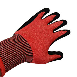 Gants de sécurité en coton de haute qualité résistants aux coupures ignifuges et anti-impact revêtus de nitrile sableux pour le travail - Product Image 4