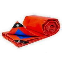 Tissu tissé enduit de polyéthylène imperméable de bâche orange lourde de PE de 200gsm pour la construction et les mariages