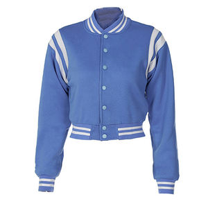 2022 Meilleur fabricant personnalisé vestes universitaires pour femmes respirant col montant solide Baseball Inspiration prix de gros pas cher - Product Image 1