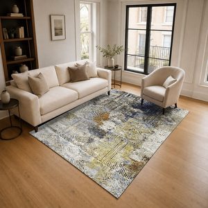 <b>RUGS</b> DEPOT LXDP-0960 Wholesale Multicolor Neutral Contemporary Abstract Digital Printed Machine Washable Chenille <b>Rug</b> <b>Non</b> <b>Slip</b> - Product Image 2