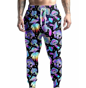 Pantalons de survêtement pour hommes, légers, respirants, décontractés, taille mi-haute, imprimés par transfert thermique, personnalisés, vierges, faible MOQ - Product Image 4