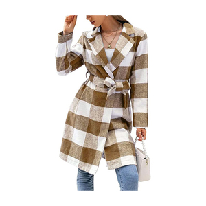 Abrigo de cuero personalizado para mujer, nuevo producto, abrigo largo de cuero a la moda, de alta calidad, venta al por mayor - Product Image 4