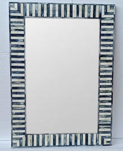 Espejo de Pared con Incrustaciones de Resina de la Mejor Calidad, Blanco y Negro con Incrustaciones de Hueso, Decoración del Hogar, Marco de Espejo de Pared con Incrustaciones de Resina de la Mejor Calidad - Product Image 6