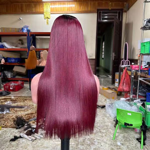 HD Transparent Full Lace Women's Hair <b>Wig</b> Raw Vietnamese Color Bone Straight Human Hair Vendor Training Heads - Product Image 4