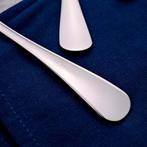 <b>Set</b> of 2 Sleek & Shiny Stainless Steel Spoons Mirror Polish Long Handle Cute Design for Coffee <b>Tea</b> Salad Party Use 10ml Capacity - Product Image 2