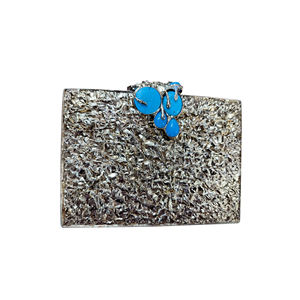 Embragues de noche de diseñador artesanales, piedras de cristal Vintage de lujo, latón, madre perla, sobre de elegancia pura, cada detalle - Product Image 4