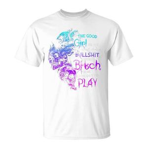 T-Shirt Good Girl Skull, Maglietta Promozionale per Chi Cerca un Cambiamento Rinfrescante e Stanco di Troppe Cianfruglie - Product Image 1
