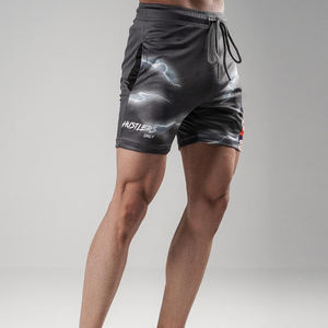 Shorts de jogging pour homme, écologiques, style streetwear, 100% polyester, motif personnalisé par sublimation, pour la plage, la natation, le fitness - Product Image 6