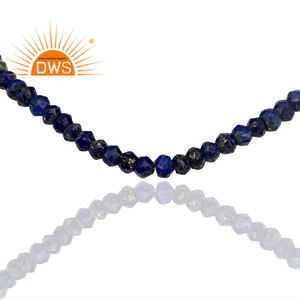 Collier de perles pour femmes en argent fin Lapis Gemstone Fournisseur de bijoux Collection classique Collection Dainty - Product Image 4