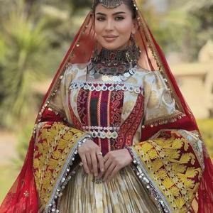 Nouvel arrivage de robe tribale afghane Kuchi à la mode pour dames manches longues tenue de soirée madgul Maxi Afghani robes guldoze élégantes - Product Image 2