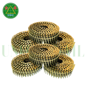 1-1/4 "x 0.083ตะปูลวดขด14000ชิ้นเคลือบสีเหลืองพร้อมสกรู/วงแหวน/ก้านเรียบราคาโรงงานสำหรับทำพาเลท - Product Image 3