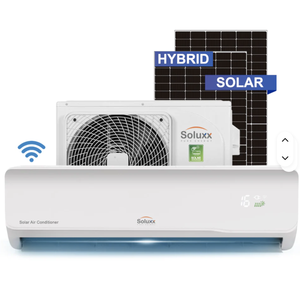 เครื่องปรับอากาศไฮบริด AC/DC พลังงานแสงอาทิตย์ 2HP 3HP แบบออฟกริด อินเวอร์เตอร์ ระบบแยกส่วน พร้อม WiFi ใช้สารทำความเย็น R-32 สำหรับบ้าน โรงแรม สำนักงาน ระดับประหยัดพลังงาน A++ - Product Image 1