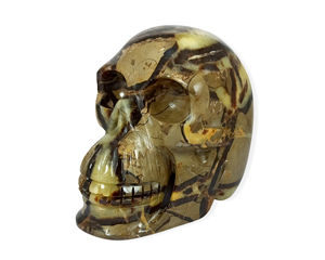 Calaveras naturales talladas a mano de cristal, decoración para el hogar, tallado a mano, Reiki, sanación, especímenes minerales, regalo sorpresa - Product Image 1