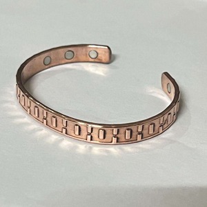 Brazalete de Moda, Elegante Brazalete de Cobre Puro, JN CRAFTS, Cristiano, Aniversario, Hecho a Mano, con Cuentas, Elástico, Unisex, Estilo Vintage - Product Image 3