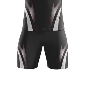 ชุดฟุตบอลสั่งทำคุณภาพสูง กางเกงขาสั้นสำหรับฤดูร้อน โพลีเอสเตอร์ 100% ป้องกันแบคทีเรีย แห้งเร็ว ระบายอากาศได้ดี สวมใส่สบาย ออกแบบได้ตามต้องการ - Product Image 6