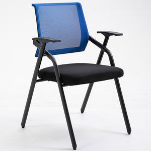 Chaise d'entraînement moderne en métal avec tablette d'écriture et roulettes, design durable pour l'école, la salle de classe, la salle de réunion et le bureau à domicile - Product Image 4