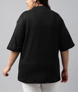 Precio de fábrica 100% algodón transpirable Casual ecológico mujeres de gran tamaño camisetas personalizadas de talla grande peso ligero ropa de calle - Product Image 5