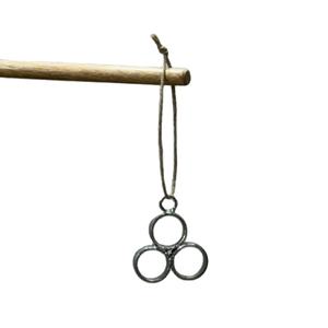 รอบ 3 วงกลมออกแบบสัญลักษณ์รูปร่างโลหะต้นคริสต์มาสแขวนเครื่องประดับตกแต่งคุณภาพสูง - Product Image 1