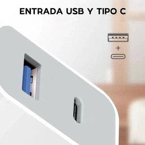 Chargeur mural USB et Type-C à charge rapide - Couleurs assorties - Product Image 6
