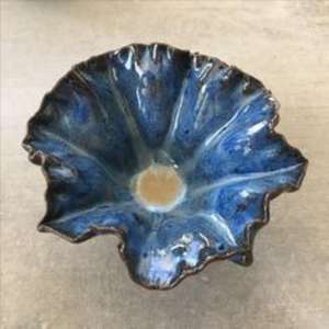 Bol moderne en résine avec effet de texture marbrée pour table basse de salon de luxe pièce maîtresse décorative - Product Image 1