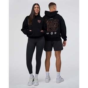 Sudadera con Capucha Extra Grande de Forro Polar para Mujer GTC - Color Negro Cantaloupe, Estilo Unisex - Product Image 1