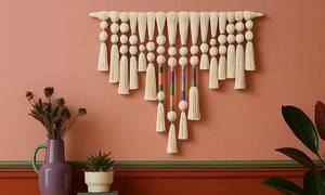 Tapisserie Murale Macramé Boule Sphérique Bohème, Décoration Murale en Corde Tressée pour la Maison, Art Mural de Luxe - Product Image 3