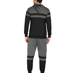Ensemble de survêtement pour homme uni de qualité supérieure, sweat à capuche et pantalon de jogging à fermeture éclair intégrale, vêtements de sport d'hiver, vêtements de course, vente en gros personnalisée, marque privée - Product Image 5