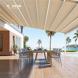 Auvent rétractable imperméable résistant aux UV pare-soleil extérieur avec commande motorisée ou manuelle <span class=keywords><strong>pour</strong></span> patio jardin balcon - Product Image 5