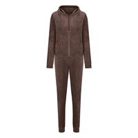 Conjunto de Sudadera y Pantalones Deportivos Casuales Personalizados con Bordado Desgastado y Parches para Mujer