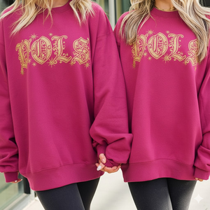 Vente en gros de sweatshirt d'hiver oversize de luxe pour femmes impression personnalisée Logo avant col roulé polyester/coton - Product Image 2