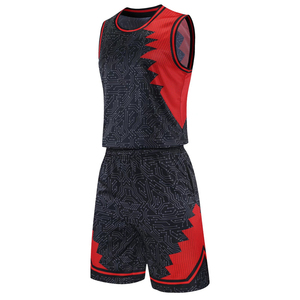 Ensemble de maillots de basketball pour garçons et filles TBF-109 tissu respirant Design vibrant uniforme complet comprenant un short imprimé d'été de grande taille - Product Image 3