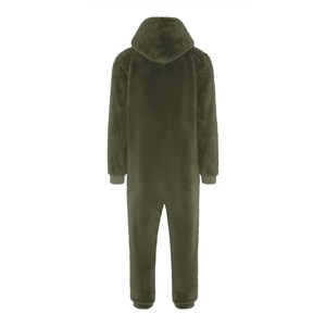 Monos cortos de invierno de manga larga Sherpa para mujer, pijamas de una pieza para mujer - Product Image 4