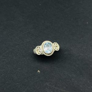 925 Sterling Silver Statement <b>Ring</b> Handmade Green Amethyst Gemstone Natural Silver Party Accessory - Product Image 3