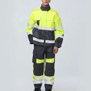 Combinaison de sécurité haute visibilité réfléchissante ANSI Classe 2 imperméable respirante avec logo personnalisé, nouvelle conception 2025, séchage rapide, haute qualité, vente en gros - Product Image 4