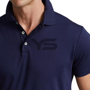 Camiseta Polo de algodón pesado de alta calidad para hombre, jersey de estilo informal transpirable, bordado personalizado, opción multicolor de talla grande - Product Image 6