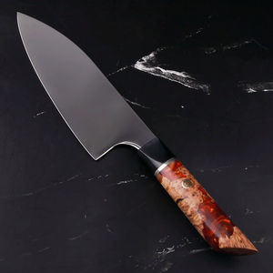Cuchillo de Chef Japonés de Alta Gama con Mango de Resina de 6.5 Pulgadas, Cuchillo Deba VG10 Damasco, Cuchillo de Cocina Gyuto - Product Image 4
