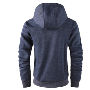 Sudaderas con cremallera para hombre de marca con bordado de logotipo de impresión de etiqueta personalizada y opciones personalizadas para ropa de calle o gimnasio - Product Image 5