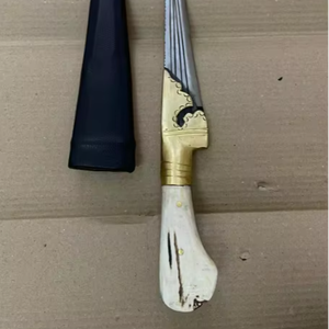 Premium Handmade Best High Carbon Damascus Steel Outdoor Survival Hunting Camping Knives Original <b>Wood</b> Stag Antler Handle Iron - Product Image 2