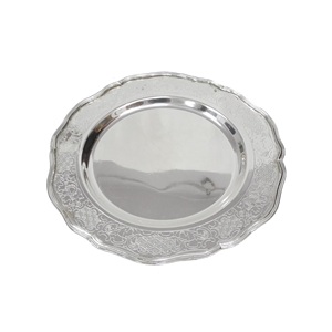 Plato de Servicio para Decoración de Mesa de Bodas y Fiestas, Vajilla Plateada, Plato para Servir Comida en Restaurantes y Servicios de Catering - Product Image 5