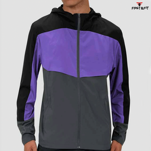 Chaqueta Impermeable con Capucha para Hombre, Nueva Colección, Cómoda y Elegante, con Cierre, Bolsillos, Cuello Alto, Logotipo Frontal, para Invierno - Product Image 2