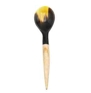 Cuerno de búfalo Charcutería Cuchara Cuerno Herramienta para servir tablas de queso Cuerno de buey Cuchara de mantequilla Utensilio pulido de MN EXPORTS - Product Image 6