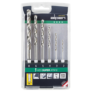 Set di punte esagonali Alpen HSS, 6 pezzi - Product Image 1
