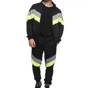 Ensemble de jogging pour homme avec fermeture éclair intégrale, vêtements de sport chauds pour la salle de sport, tenue de sport de grande taille pour homme - Product Image 5