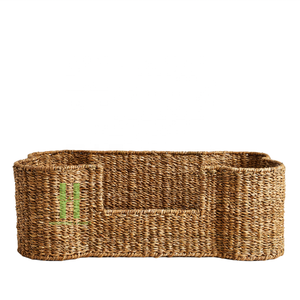 Cama rústica para mascotas con colchón, cama para mascotas de algas marinas naturales, casa tejida para gatos, hecha a mano y OEM en Vietnam - Product Image 3