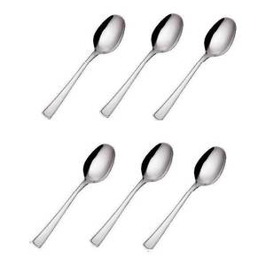 Ensemble de 6 cuillères à café en acier inoxydable Ambassador, 11,5 cm, chrome poli, CVL100C6, vaisselle - Product Image 1