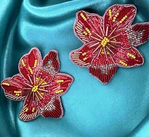 Pendientes Largos con Cuentas Florales Amarillas y Rosas Panash, Joyería Festiva para Mujer al Mejor Precio - Product Image 6