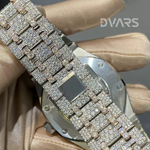 Montres mécaniques automatiques de luxe pour hommes Verre 41 mm Diamant Saphir Moissanite Or jaune Bracelet en acier inoxydable Mouvement ETA - Product Image 2