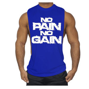 Débardeur en maille pour hommes, sans manches, en coton, style club, sur mesure - Product Image 2