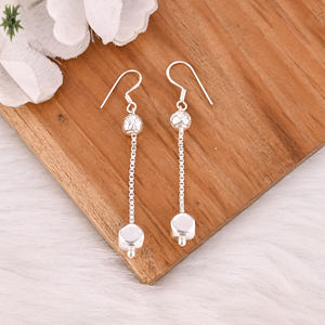 Pendientes Colgantes de Plata 925 con Diseño Clásico Personalizado para Chicas y Mujeres, para Uso Universitario, de Oficina y Diario, a Precio de Mayoreo - Product Image 5